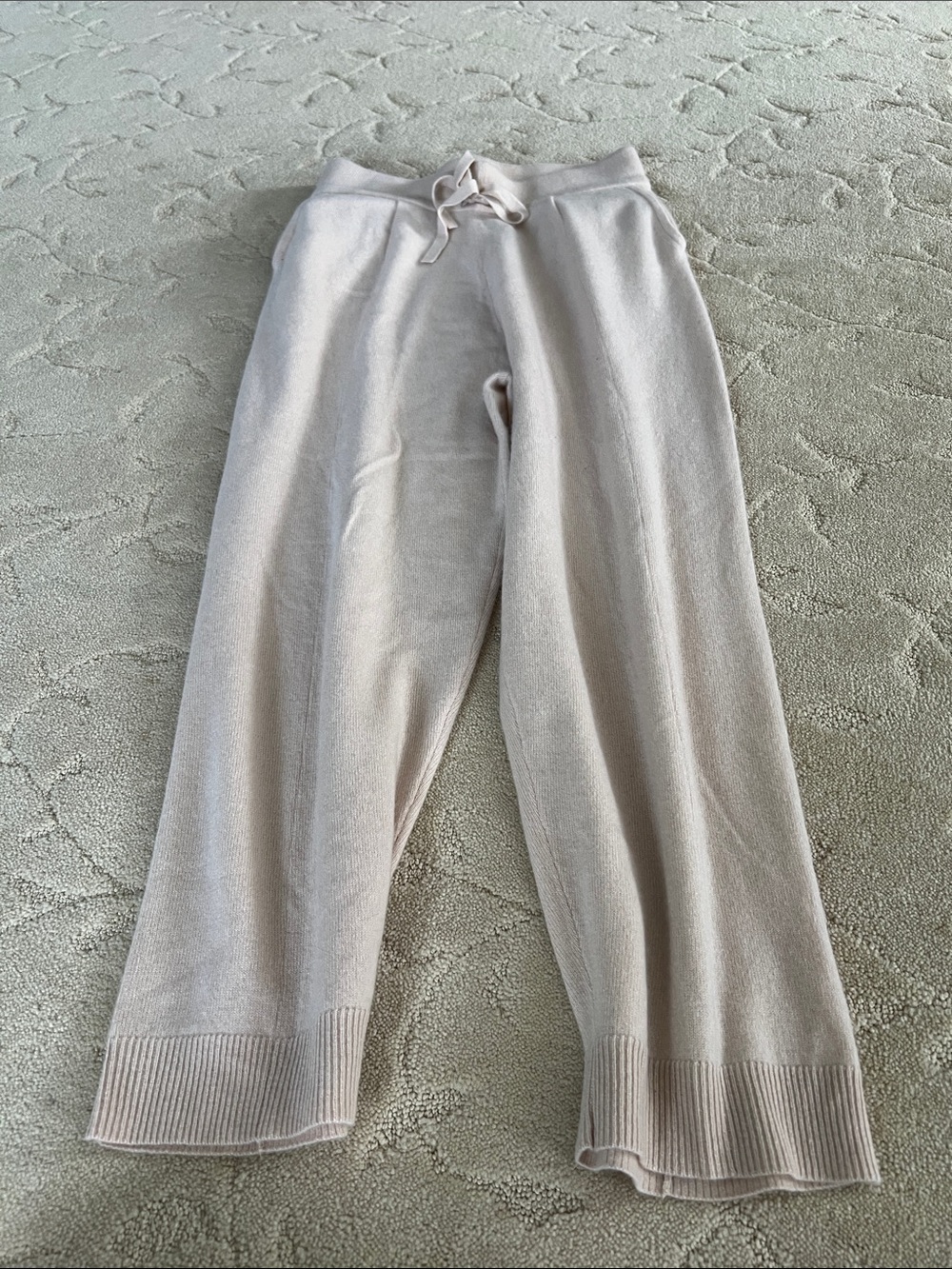 J. Crew Cashmere drawstring sweatpant Small NWT Sand